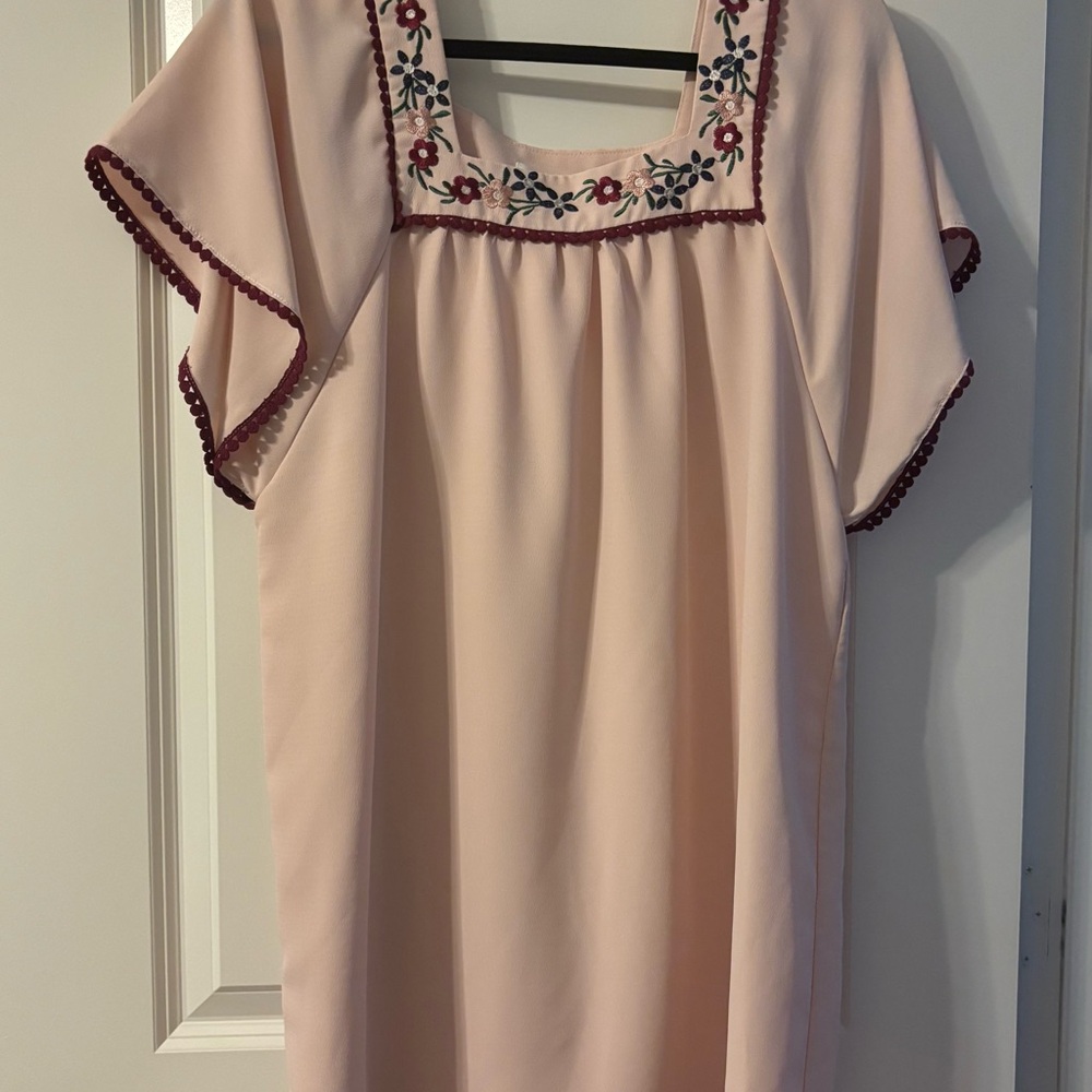 Sugarlips Pink Embroidered Dress